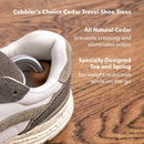 Cobbler's Choice Cedar Travel Shoe Trees - Lightweight Wooden Shoe Trees — 6