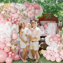 Light Pink Balloon Arch Kit, Baby Pink White Balloon Garland Kit — 3
