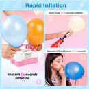 Electric Balloon Pump, Portable Electric Balloon Blower Machine Balloon Air Pump Dual Nozzle 110V 600W Balloon Inflator for Party Decorations | Pink — 7