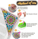 WIVICO 4Pcs Diamond Painting Bookmarks, Diamond Pearl Art Kits for Adults | Mandala — 6