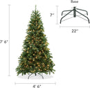 Casafield 7.5FT Realistic Pre-Lit Green Spruce Artificial Holiday Christmas Tree with Sturdy Metal Stand — 6