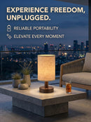 Rechargeable Cordless Table Lamp – 4000mAh Battery Bedside Lamp, Mini Touch Control Dimmable LED Light with 3 Color… — 8