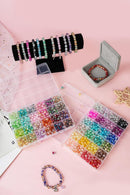 REVKI 1300PCS 8mm Mixed Crackle Glass Beads for Bracelets Making with Accessories, 48 Colors Crystal Glass Beads… — 4
