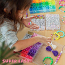 Gionlion 4200Pcs Pony Beads for Bracelet Making Kit, 48 Colors Kandi Beads Bracelet Kit, 2500PCS Rainbow Candy,… — 7