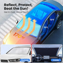 Magnelex Car Windshield Sunshade – Double-Layer Design for 2X Heat Blocking, Blocks UV Rays, Foldable Sun Shade for Cars, Trucks & SUVs, Keeps Interior Cooler, Medium (59 x 31 in) — 2