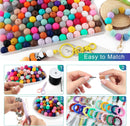 150Pcs 15mm Silicone Beads for Keychain Making and Bracelet Making,30 Colors Round Silicone Beads for Pens（Multicolor） — 5