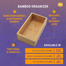 YBM Home Bamboo Storage Boxes with Handle, Organization Storage for Kitchen, Living Room, Bathroom, Office, Large — 5
