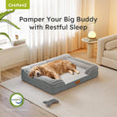 Extra Large Dog Bed, Orthopedic Dog Bed with Cooling Gel Memory Foam,…
