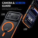 for iPhone 17 Pro Max Case, Magnetic & Shockproof, Orange Bumper — 4