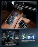 67W 3-Port Super Fast Type C Car Charger USB C for Samsung S26 S25 S24 S23 photo 4