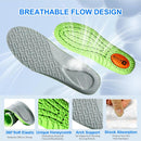 2026 New 4D Cloud Steppers Insoles for Men & Women,Breathable Massage Shoe Inserts,Memory Foam Cushioning Insoles,Shock Absorption & Foot Pain Relief for Plantar Fasciitis(M 10.5-11 / W 12-12.5 290mm) - Gray — 2