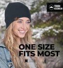 Tough Headwear Ribbed Beanie Hat - Stretch Fit Beanie for Women - Knit Winter Hats for Men - Breathable Knit Caps — 4