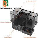 Deco Brothers Desk Organizers Pen Holder Office Caddy Storage, Black — 2