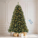 DWVO 6FT Pre-Lit Artificial Christmas Tree Green 1000 Tips 250 LED Lights — 1