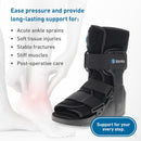 BodyMed Air CAM Walking Fracture Boot, Medium, 12.3" Tall - Adjustable and Shock-Absorbing Support for Foot and Ankle Recovery - Fits Left & Right Foot — 7
