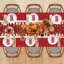 OHOME Christmas Party Decorations | Snowman Plastic Tablecloth for Christmas Decorations Indoor Outdoor Outside - Xmas Party Favors Supplies for Table Decor Backdrop Banner,2 Pack | Red Green White — 7