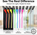 Loddie Doddie Chalk Markers - Pack of 48, 6mm Reversible Tips - Liquid Chalk Pens for Glass Surfaces & Windows - Erasable Pens for Chalkboard Calendar - Non-Toxic Chalkboard Markers | 1 Count (Pack of 48) — 7