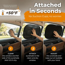 CARAMAZ Car Window Shade for Baby with Certified UV-Protection 2 Pack - 20"x12" — 5