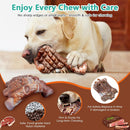 Fuufome Dog Chew Toys for Aggressive Chewers & Large Dogs Tough Nylon Bone