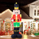 B&D 8FT Christmas Inflatables Nutcracker Soldier Outdoor Decorations, Christmas Blow Up Nutcracker Decorations with Candy Cane Built-in LEDs Inflatable Xmas for Holiday Party Outdoor Lawn Garden Decor — 1