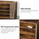 HOOBRO Mail Sorter, Literature Organizer with Adjustable Shelves, Paper Organizer for Office, Home, Wood Countertop File Holders, Mails, Magazines, Rustic Brown FG41WF01 — 6