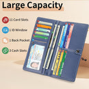 FALAN MULE Ultra Slim Thin Wallet for Women Bifold Leather RFID Blocking Designer Credit Card Holder — 4