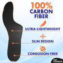 Carbon Fiber Insole - 1 pc, Men 6.5-7, Women 7.5-8 - Mortons Extension - Black-1 Pc — 3