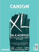Canson XL Series Oil & Acrylic Paper Pad, 9" x 12", 24 Sheets/Pad | 9"X12" — 1