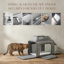 Top-Expandable Pet Carrier with Treat Pet Window,18x11x11 Airline Approved
