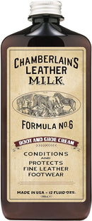 Leather Milk Leather Boot & Shoe Conditioner and Cleaner - No. 6 - All-Natural, Non-Toxic Shoe Care Cream Made in The USA. 2 Sizes. Includes Polishing Applicator Pad! - 12 oz — 1