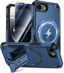 Goton for iPhone 17e/16e Case with Privacy Tempered Glass Screen Protector photo 1