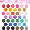 3mm Seed Beads for Jewelry Making, 39 Colors Small Beads for Bracelets — 5