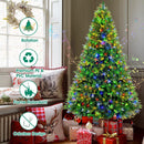 360° Rotating Prelit Christmas Tree 6.5ft - Musical Artificial Christmas Tree with Remote Control, 1036 PE & PVC Mixed Tips, 8 Modes 340 Multicolor LED Lights for Holiday Decor — 4