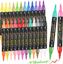 WINSONS 48 Colors Dual Tip Acrylic Paint Pens Markers, 24 Set Permanent Acrylic Paint Pens, Waterproof, Quick-Dry, Ideal for Rock Painting, Canvas, Glass, Wood, Ceramic, DIY Crafts & Art Supplies — 1