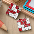VioraWhite 1 Pack 15 Slide Puzzles Number Puzzle Slide, Red and White — 4