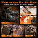 GleamGlee Leather Boot Care Kit, Saddle Soap, Mink Oil & Waterproof Wax Set — 7