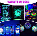ABEIER Glow in the Dark Acrylic Paint Set, 10 x 2 oz, Blacklight | 20 Fl Oz (Pack of 1) — 6