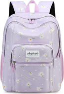 abshoo Classical Basic Daisy Womens School Backpack For College Teen Girls Water Resistant Bookbag (Daisy Purple) | 16.5 Inc — 2