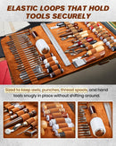 SAKERNEO Leather Working Tools kit Leather Tooling Kit Leather Craft Tools | Max Version — 2