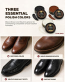 Stone and Clark Compact Travel Size Leather Shoe Shine Kit for Men & Women | Dark Brown — 3