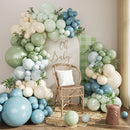 Dusty Blue Sage Green Balloon Arch Kit for Baby Shower Decorations — 1