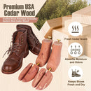 Cedar Boot Trees for Men&Women-Boot Shaper, Natural Aromatic Cedar Wood, Durable Metal Components-Extend Boot Lifespan — 5