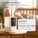 Brand Levoit Humidifiers for Bedroom, Smart Warm and Cool Mist, Symptom Relief