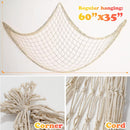 2 Pack Fish Net Decorations for Party, Natural Cotton Hawaiian Table Runner Party Fishing Net Decorative, Nautical Themed Decor Cotton Fishnet Under The Sea Pirate Ocean BeachHalloween Decor | 2pack-a — 2