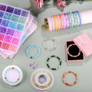 3524pcs Glass Beads Bracelet Making Kit, 4 Types 96 Colors 6mm Glass Beads — 3