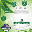 PurOrganica Urea 40% Foot Cream - Made in USA - Callus Remover - Moisturizes & Rehydrates Thick, Cracked, Rough, Dead & Dry Skin - For Feet, Elbows and Hands - With Pumice Stone and Brush — 3