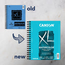 Canson XL Series Watercolor Paper, Wirebound Pad, 7x10 inches, 30 Sheets (140lb/300g) - Artist Paper for Adults and Students - Watercolors, Mixed Media, Markers and Art Journaling | Side Wire — 2
