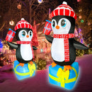 5.5 FT Christmas Inflatables Penguin with Gift Boxes Decoration, LED Lighted Christmas Blow up Yard Decorations for Party Indoor Outdoor Garden Lawn Decor Xmas Inflatables Present — 2