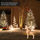 6FT Lighted Birch Tree with 1300 LED Lights, Twinkle Light Brown Christmas Tree with Timer IP44 Waterproof for Indoor Outdoor Festival Wedding Party Christmas Decorations — 7