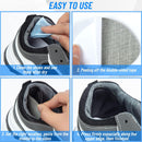 Shoe Heel Inserts, 8 Pcs Mesh Self-Adhesive Heel Cushion Pads for Back of Heel, Heel Cushion Inserts Prevent Shoes Too Big for Women Men, Black — 4